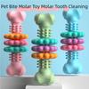Pet Teething Toy TPR Bone Meaty Pet Toy Dog Toy Gnawing Resistance Teething Toy Dog Bone Shape Interactive Toys Teething