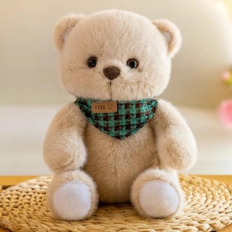 

Cute teddy bear 8 inch bear doll grab machine doll wedding throwing a pair of dolls boy and girl birthday gift 25cm