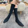 Designer Women Stretch Modern Knee High Boots Fashion Slip On Shoes Autumn Winter Flats Women's Long Booties