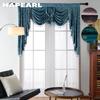 1PC European Style Luxurious Velvet Tassel Waterfall Ball Trim Valance Window Curtain Head For Living Room Kitchen Home Decor
