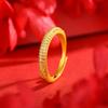 Arcane Gold Seiko Kupfer Goldplattiert Voll Diamant Windring Exquisiter Retro Zeigefingerring