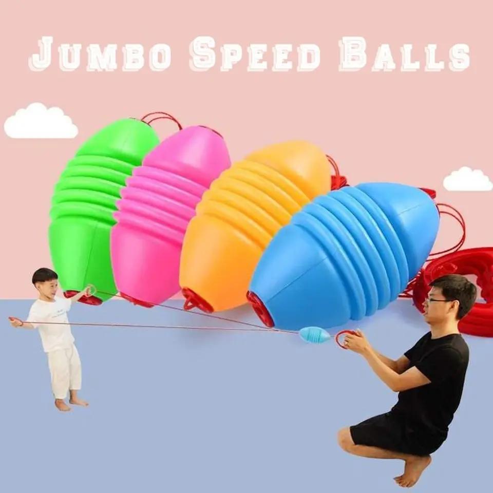 Interactive Elastic Speed Balls for Kids Adults Outdoor Sensory Training Sports Game Toy Hand Draw Pulling Ball for Children