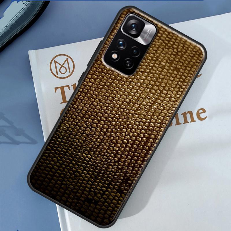 Snake Skin Case For Xiaomi Redmi Note 14 13 11 9 10 12 Pro 9S 10S 11S 12S Redmi 10C 12C 13C 14C Cover