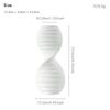 Nordic Simple Irregular White Shape Ceramic Vase Creative Home Dining Table Living Room Bedroom Dry Flower Decor Accessories 1Pc