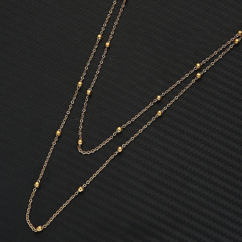 Stainless Steel Simple and fashionable bead wasit chain Bohemian women's body chain Sexy Beach Wedding Accessories Women Bra Cro