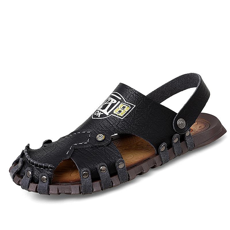 2021 Outdoor Dual-use Summer New Breathable Comfortable Fashionable Personalized Casual Shoes Foot Cover Retro Large Size 47 Sandals