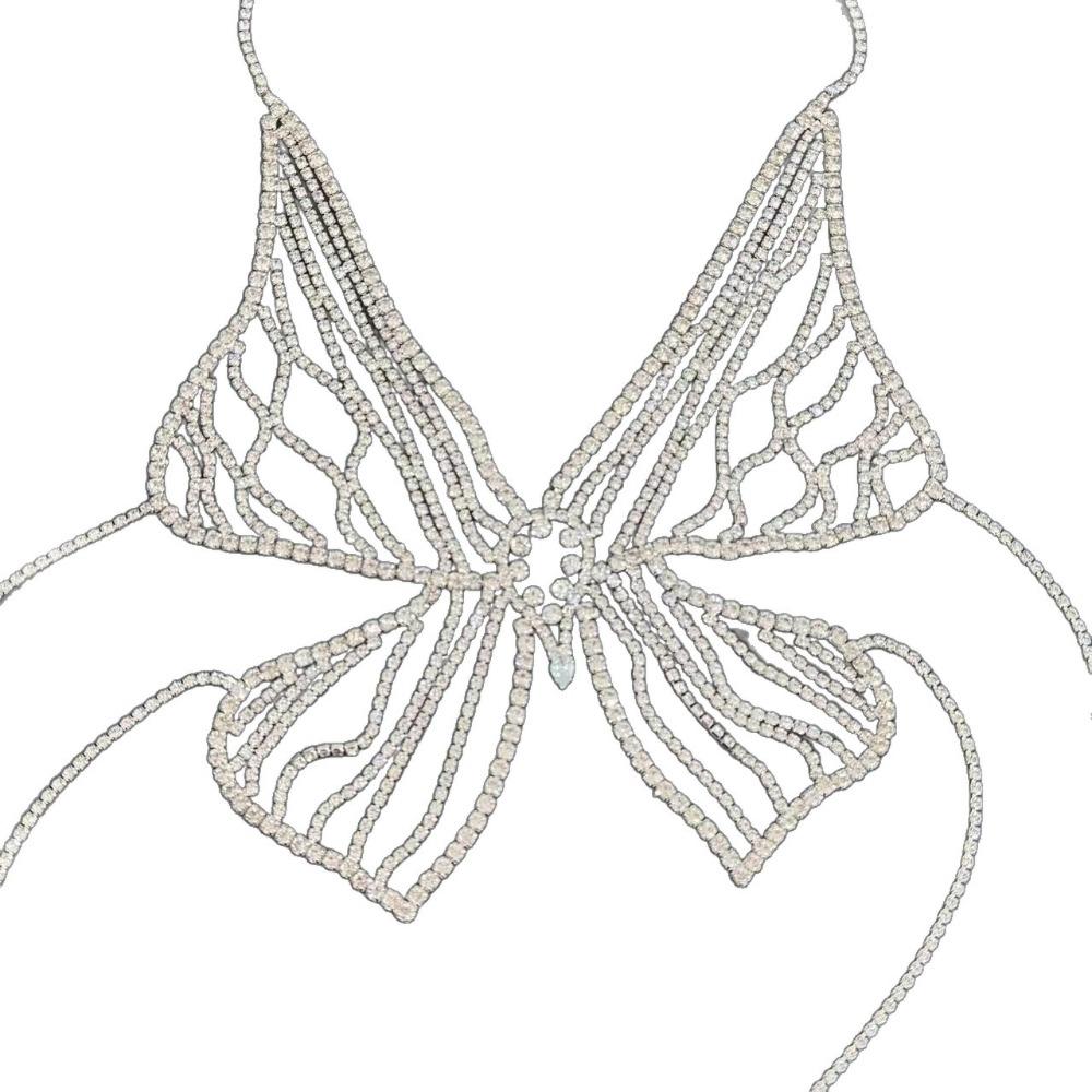 Diamond Butterfly Design Body Chain