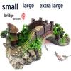 Vintage Resin Aquarium Ornament: Fish Tank Decorative Bridge & Turtle Basking Platform