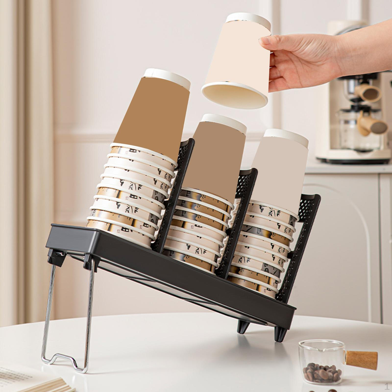 

Диспенсер для стаканчиков в ванной комнате Держатель для ополаскивателя для полости рта Аксессуары для кофе Бумага для Black Single Row