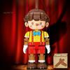 Puppet Toy Building Blocks Set Lighting Marionette Ornament Decorative Cartoon Pinocchio  Interactive Fun Bricks Gifts for Kids