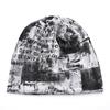Tie-dye Slouchy Beanie Hat Stretchy Streetwear Beanie Retro Plush Lined Beanie  For Men Women