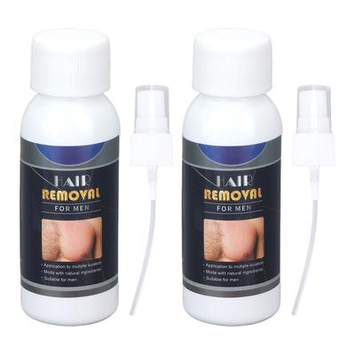 2 Stück 30ml Männer Haarentfernungsspray Kräuterextrakt Schmerzloser Haarwuchshemmer für Beine Arme Achselhöhlen