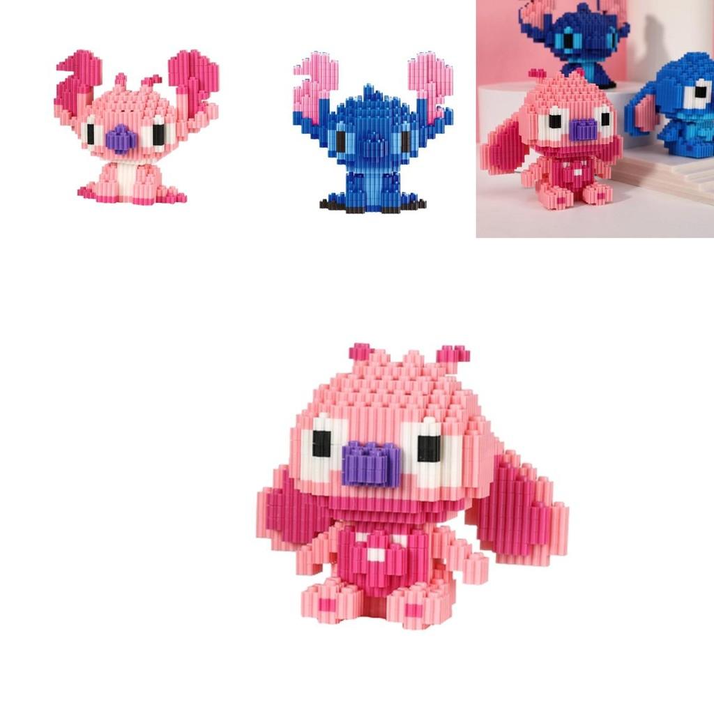 Disney-lilo Stitch Building Block Toy Mini Figure Collection Ornament Kid Gift Birthday
