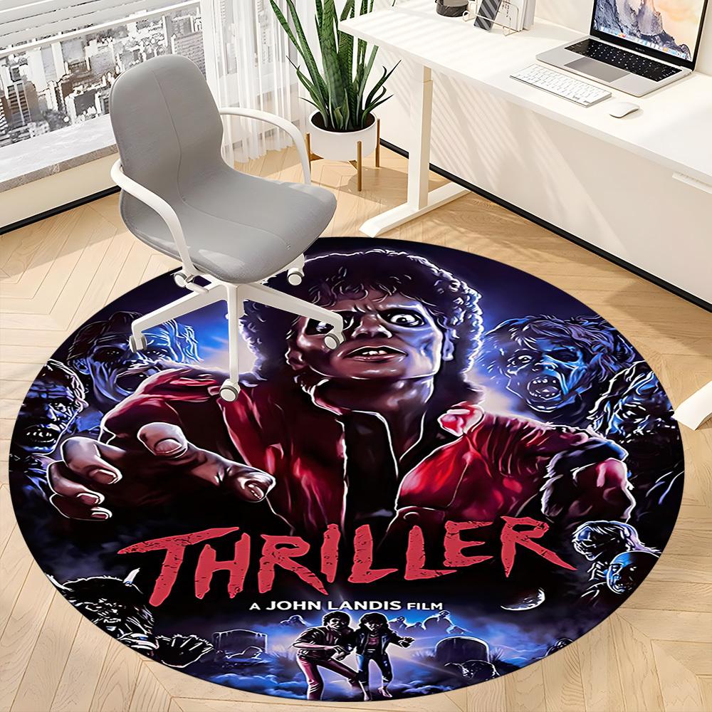 Dance Michael Jackson Office Round Area Rug, Indoor Mat Suitable For Office, Under Office Chairs Bedroom Living Room Home Decor, DT1212038