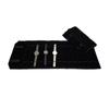 High-quality All-black Velvet Jewelry Storage Display Serie Roll Bag Ring Earring Necklace Watche Portable Storage Display Bag