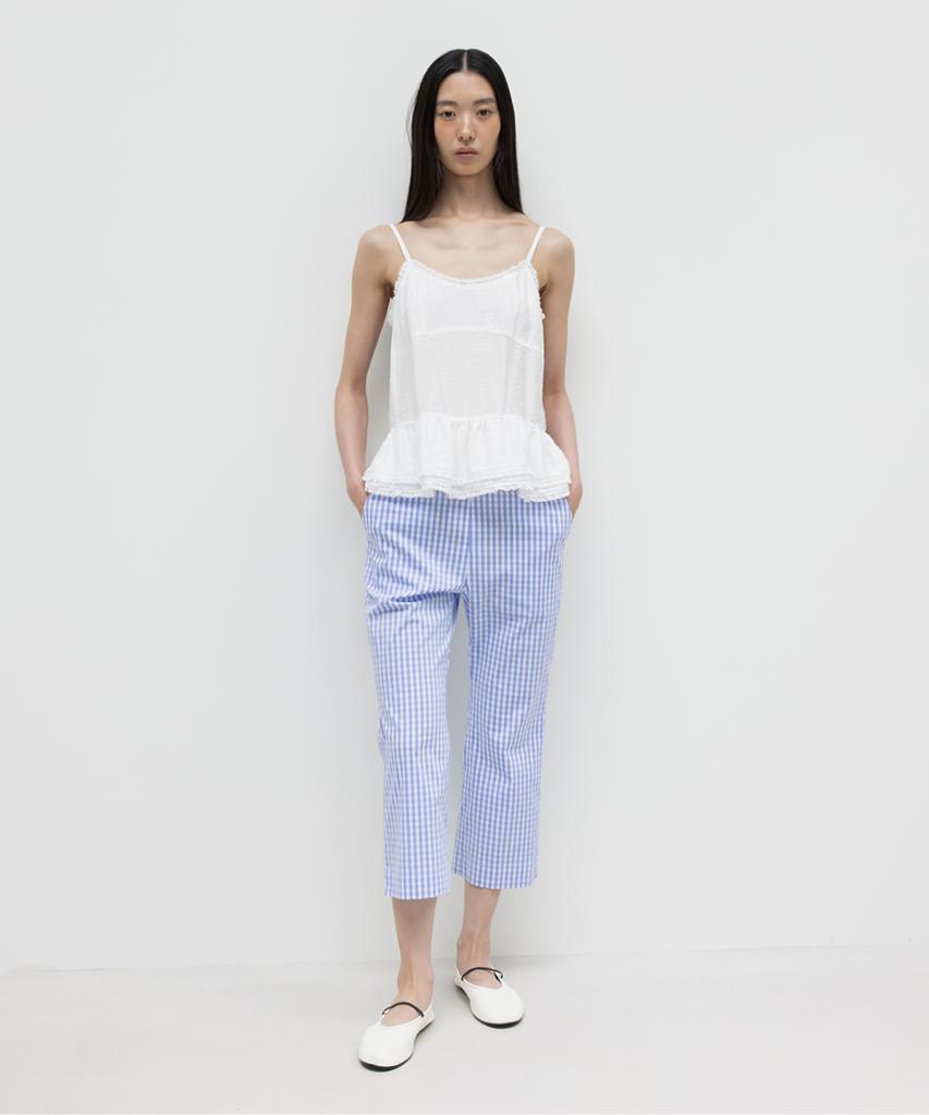 GBH APPAREL Frill Lace Sleeveless / White