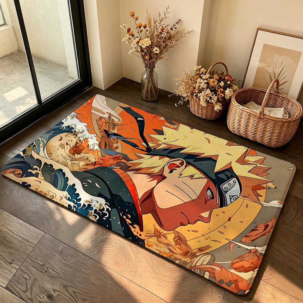 Classic Anme N-naruto-cool Carpet Bathroom Anti-slip Mat Door Mat Home Decoration Mat Entrance Door Mat Scratch-resistant Door