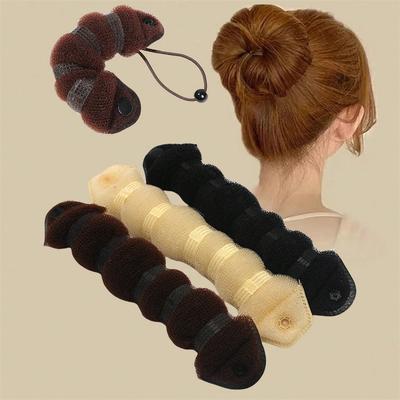 1 peça Fazer Coque Mágico Donut Para Ferramentas de Cabelo Grampo Acessórios de Cabelo Para Mulheres Estilizando Tranças