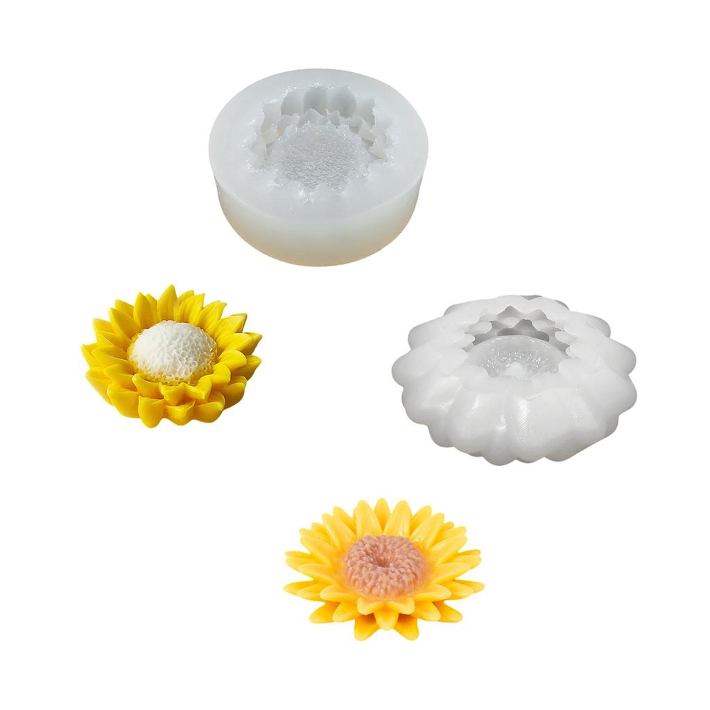 Silicone Mould Flowers Scened Candle Molds Handmade Ornament Molds Baking Molds Casting Molds for Table Decoration
