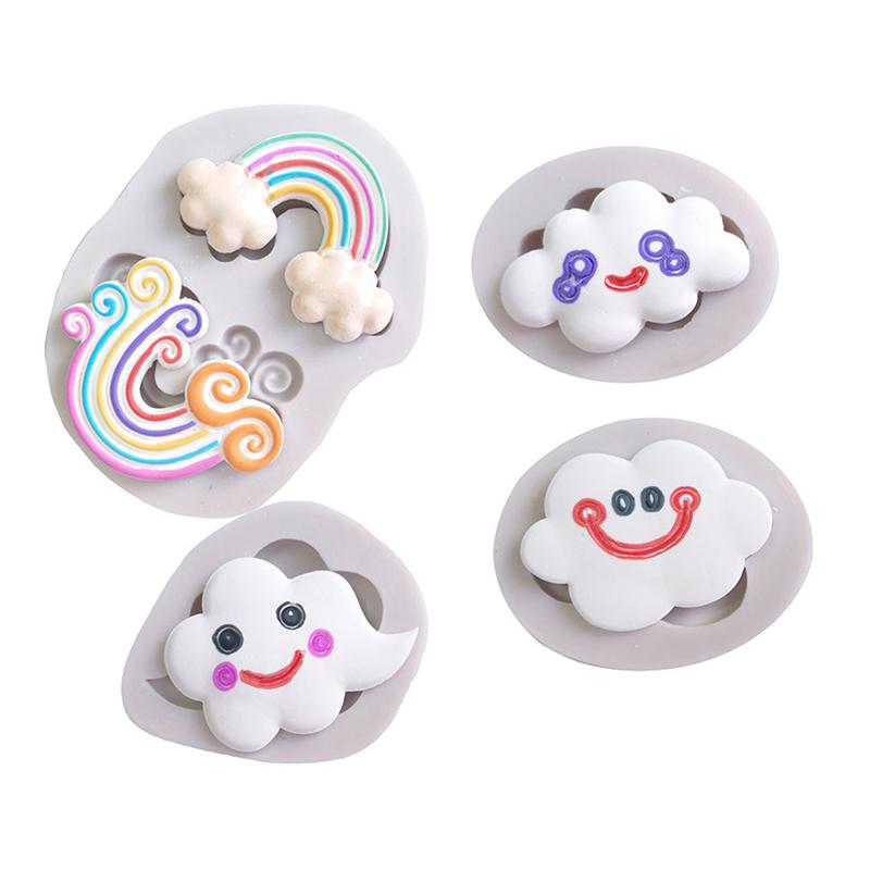 Duha Silikonová Forma Sugarcraft Košíček Pečící Forma Čokoláda Fondán Dort Zdobící Nástroje DIY Ručně Vyráběná Forma