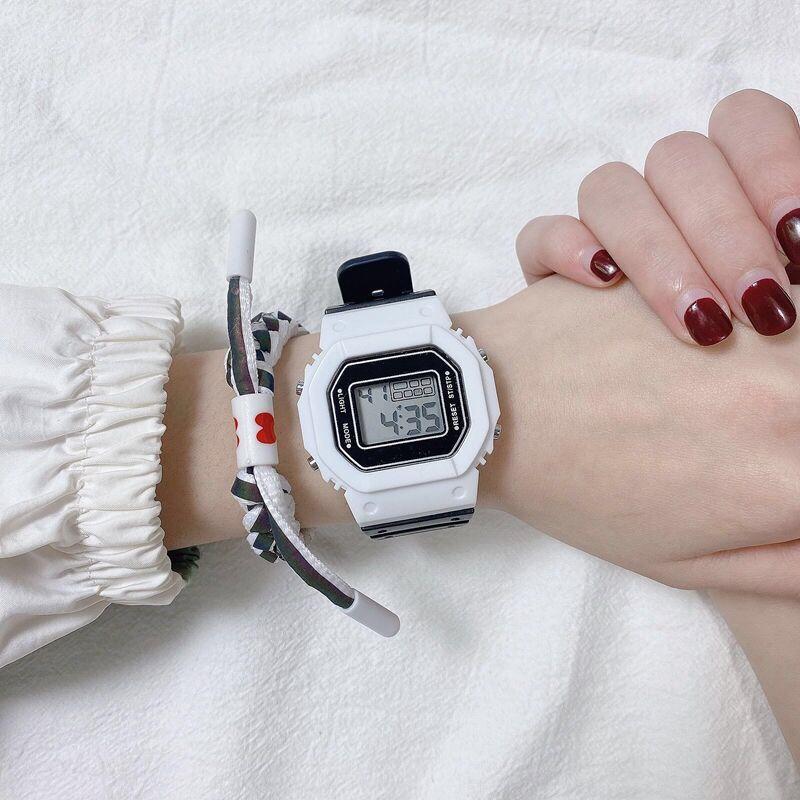 

Прозрачные квадратные электронные часы, календарь, неделя, ночник, будильник