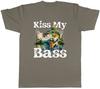 Kiss My Bass Unisexs TShirt Funny Fishing FisherUnisex Tee Gift