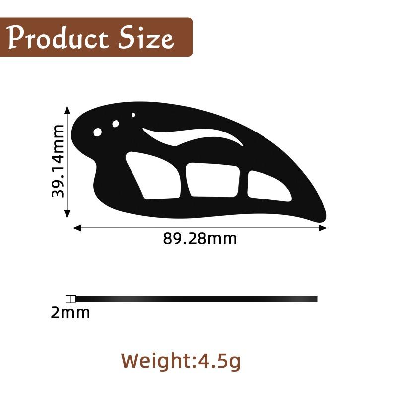 

Multifunctional Silicone Eyeliner Stencil - Eye Shadow Guard & Mascara Shield, Reusable Eye Makeup Aid for Beginners black color 1 piece