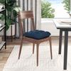 Seat Cushions 4 Pcs Blue 40 X 40 X 12 Cm Fabric