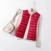 Fat Mm0kg Plus Fat Plus Size Light Down Jacket Collarless Down Vest Women's Vest Vest Extra Large Outside