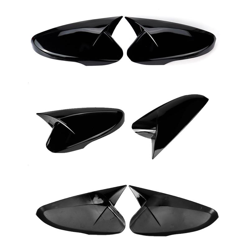 2pcs Glossy Black Rearview Mirror Cover Cap for Hyundai Veloster 2012 2013 2014 2015 2016 2017 Side Mirror Cover