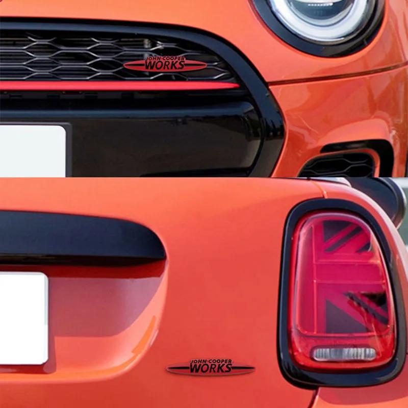 Metal JCW John Cooper Works Emblem Badge Decals For Mini Coopers Clubman Countryman Car Sticker R50 R52 R53 R55 R56 R57 R58 F55