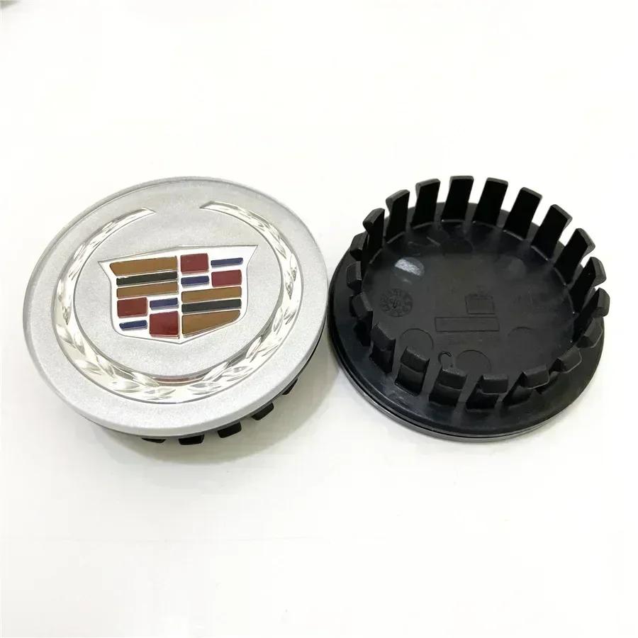 AABKH1 67mm Car Wheel Center Hub Cap Rim Cover Stickers for Cadillac CT4 CT5 GT4 STS SLS XLR SLR XT4 XT5 XT6 SRX XTS ELR BLS Escalade