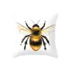 Peach Leather Velvet Yiwu Pillow Creative Home Car Cushion Picture Pillow Case Golden Bee Sofa