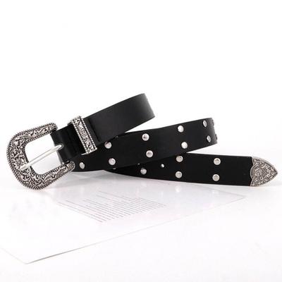 Casual Retro Punk Belt Gothic Trendy Rivet Belts Y2k Versatile Pin Buckle Belt
