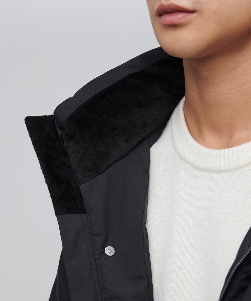 Musinsa Standard Silver Fox Long Down Parka [Black]