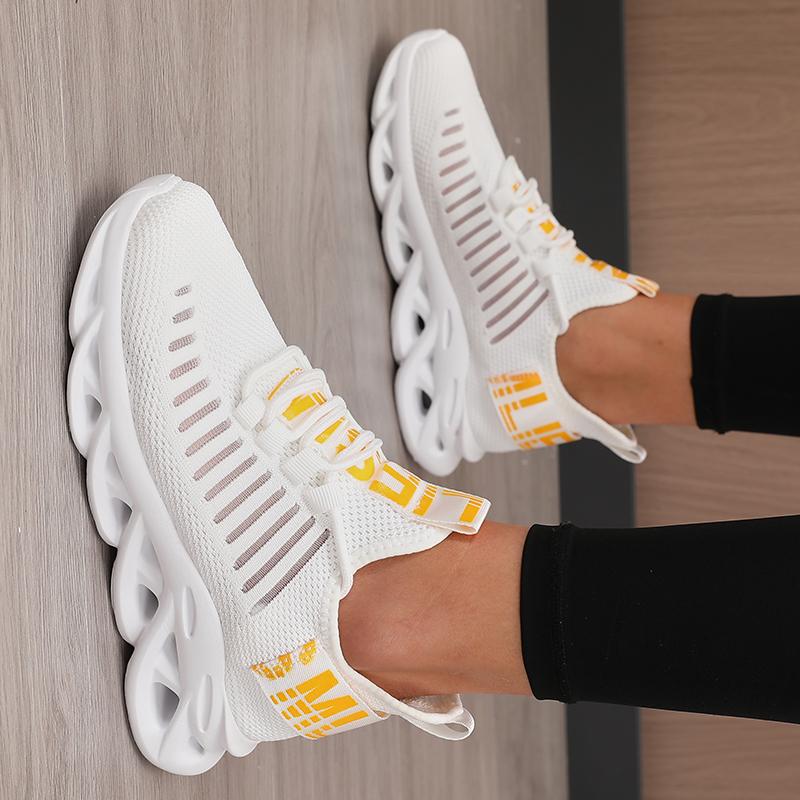 Fashion Mesh Sports Shoes For Men Breathable Walking Shoes, Comfortable Buffer Shoes For Daily Wear Running Shoes For Women