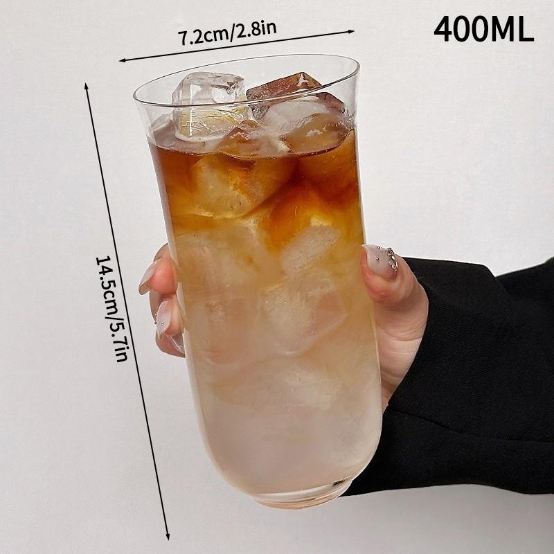 Summer Iced Coffee Cups Clear Glass Cup Milk Juice Water Cup Home Water Glasses Beer Tea Drinking Cup Cocktail Mugs