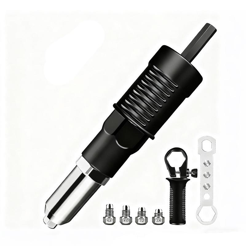 Electric Rivet Gun Conversion Head: Transform Your Drill Into a Rivet Puller. Fashionable and Practical.