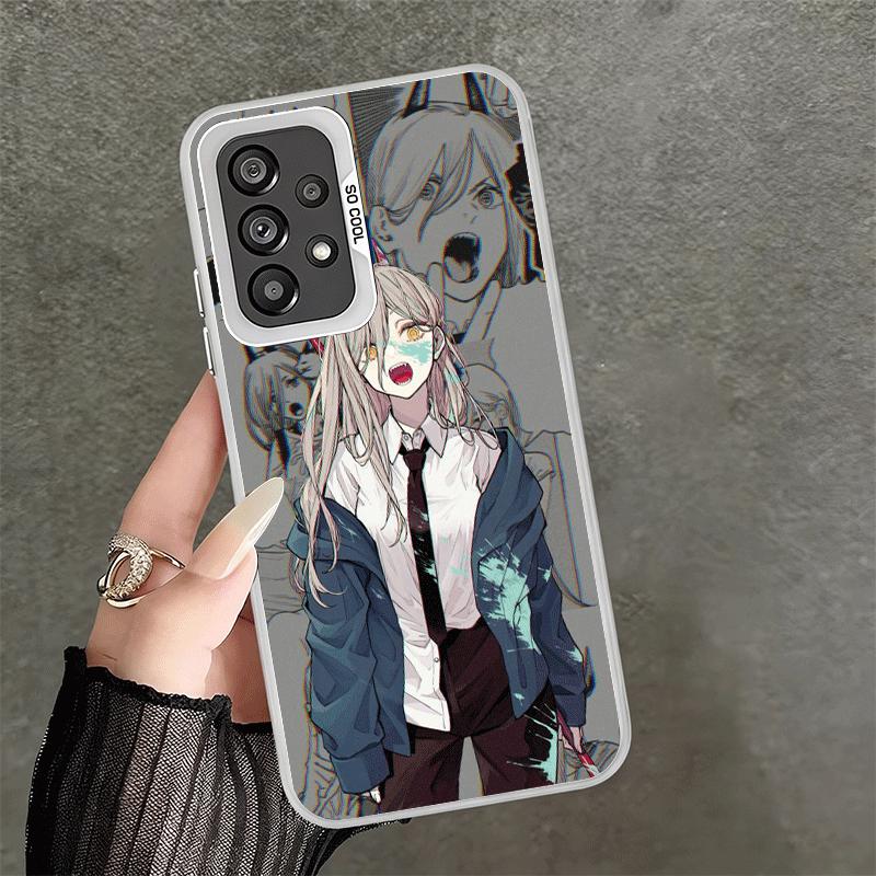 Anime Character Power CSM Soft Phone Case for Samsung A17 A16 A15 A14 A13 A57 A56 A55 A54 A53 A37 A36 A35 A34 A33 A26 A25 A24 A2