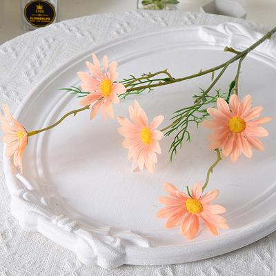 Χαμομήλια Μετάξι Τεχνητό Λουλούδι Λευκά Ψεύτικα Λουλούδια Δωμάτιο Γάμος Αυτοκίνητο Τραπέζι Πάρτι Δώρα Διακοσμήσεις Diy Μπουκέτο