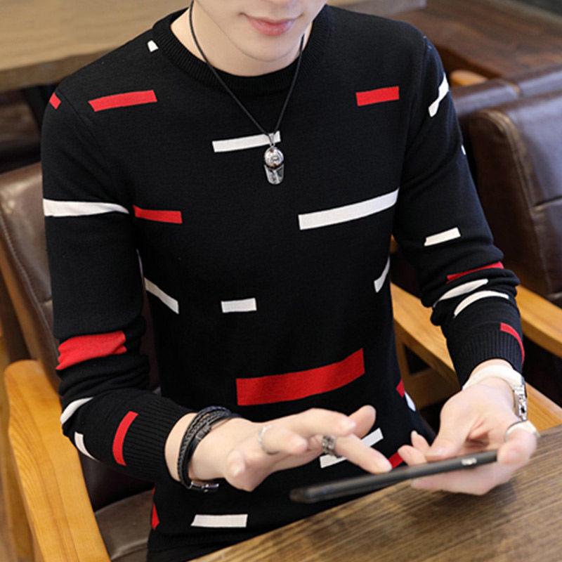 Male Sweater Autumn Winter Fashion O-neck Pullover Casual Slimfit Mens Wool Knitted Sweaters