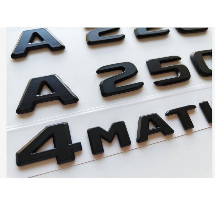 Letters Number For Mercedes Benz Matte Black X166 W166 GLS43 GLS53 GLS 63 S AMG V8 BITURBO 4MATIC Trunk Emblems Badges Symbols