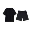 Li-Ning Cartoon Large Logo Print Fashion Cool Summer Versatile Round Neck Pullover Short Sleeve T-Shirt Casual Sports Set AHSU805-1+YKSV147-2