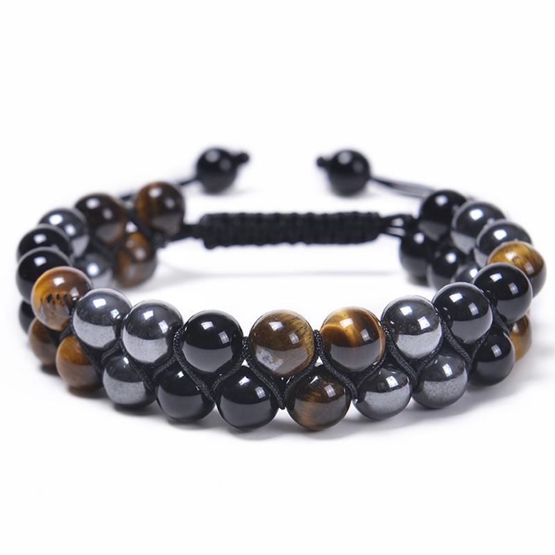 Magnetic Beads Triple for Protection Bracelet Bring Luck and Prosperity Jewelry