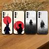 Japanese Bushido Samurai Phone Case Black Silicone Soft For Samsung S25,S24,S21,S22,S23,S30,Ultra,S20,Plus,Fe,Lite