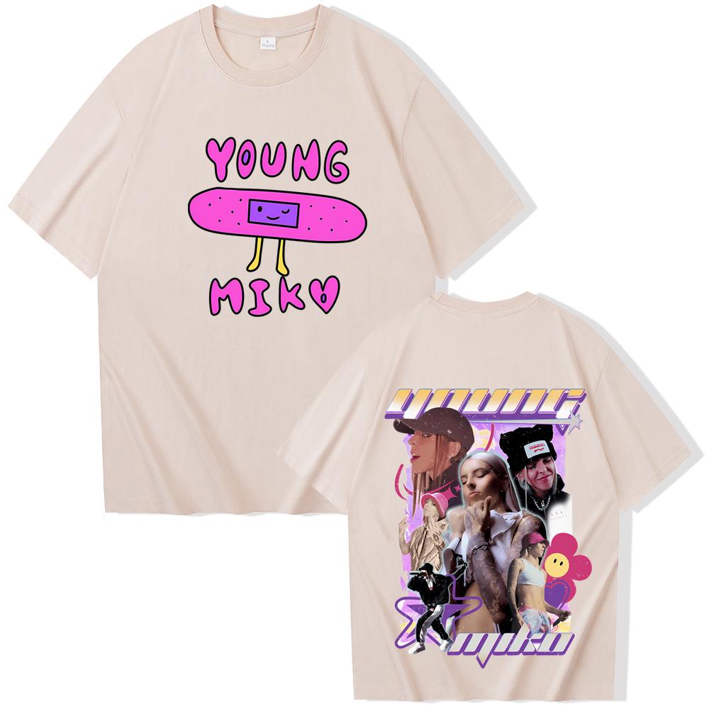 

Young Singer Miko Graphic Print TShirt Women Vintage Fashion Short Sleeve TShirt Harajuku TShirt Streetwear Women Clothing 4XL