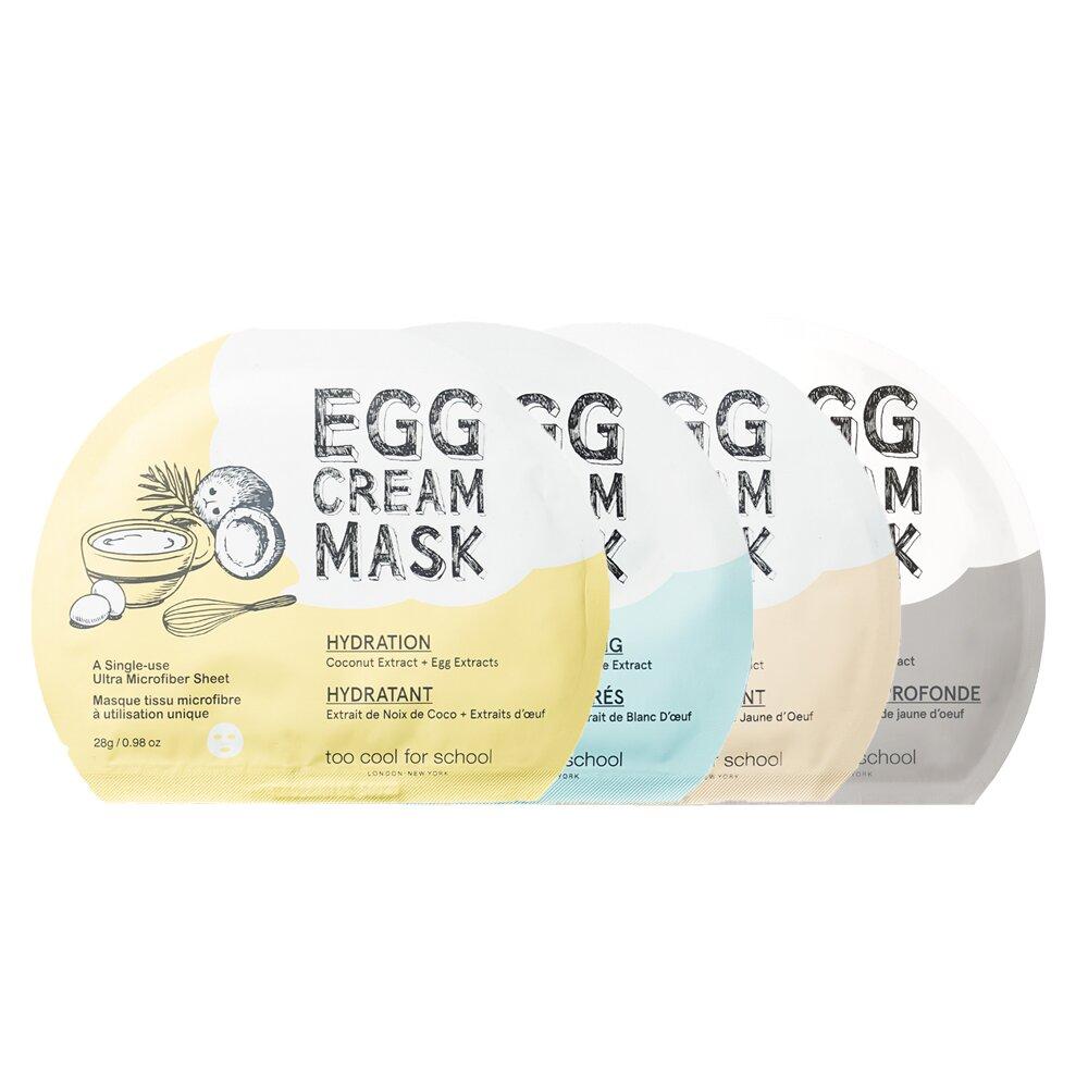 too cool for school Egg Cream Mask Sheet Pore Tightening