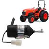Fuel Shut Off Solenoid 12V for Kubota Z482 BX7410D and For Denso Fit for BX1500D BX1800D BX2230D Mowers and Excavators