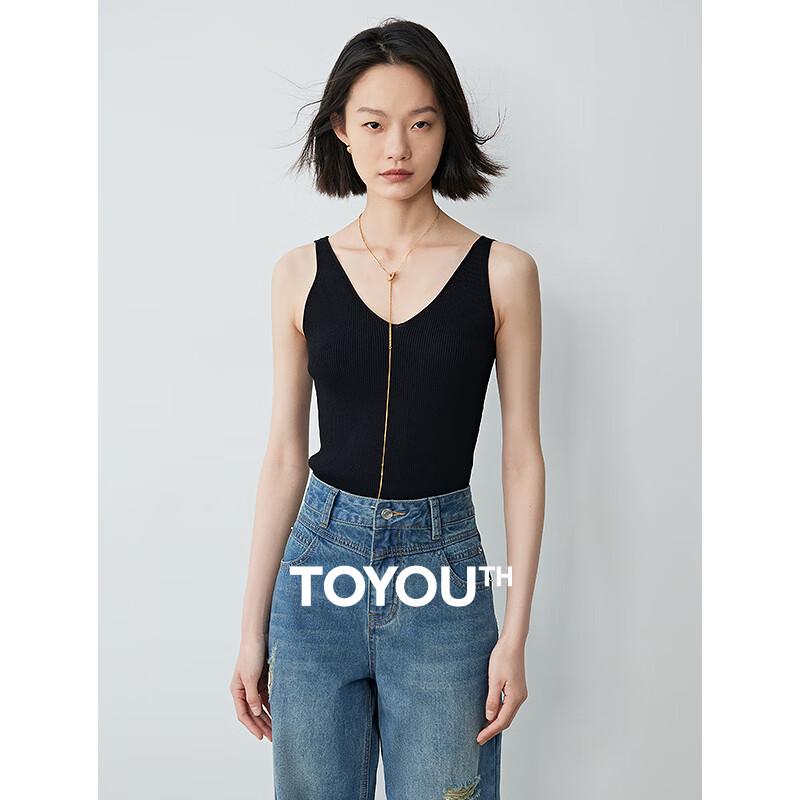 Chuyu Women s V-Neck Knitted Camisole S