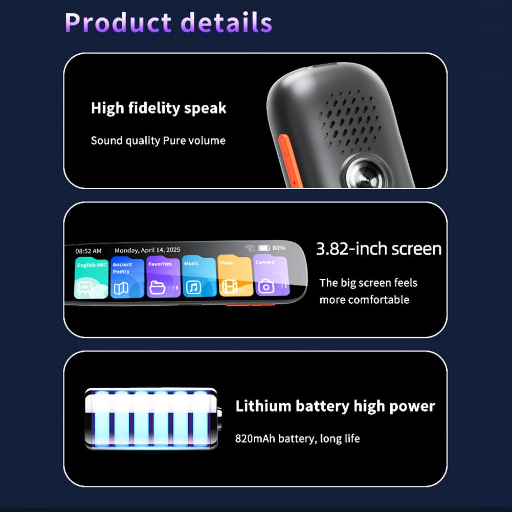 Scan Reader Pen 134 Languages Multifunction Dictionary Pen 4.18 In Touch Screen Assistive Reading Pen for Study Travel Business